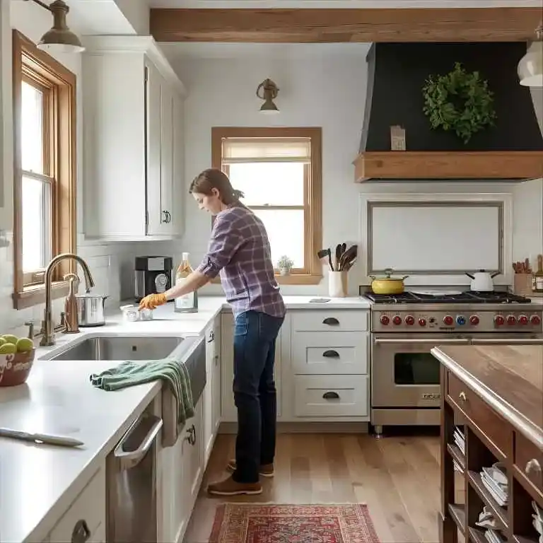 Kitchen cleaning in bunnel