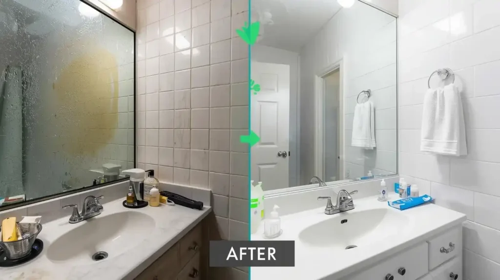 palm coast bathroom cleaning before and after